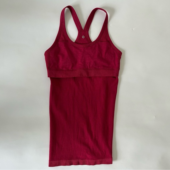 Red Ribbed Tank Top - Picture 4 of 8